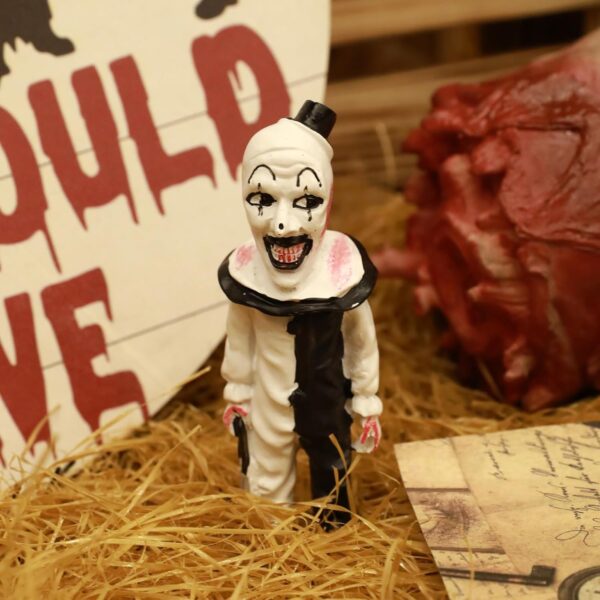 Art The Clown Figure, Terrifier Action Figures, Killer Clown Sculpture Horror Movie Decor, Terrifier Merch, Halloween Decoration for Indoor Outdoor Home Garden Office - Image 8