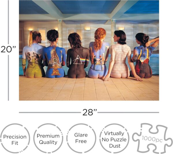 AQUARIUS Pink Floyd Back Art Puzzle (1000 Piece Jigsaw Puzzle) - Glare Free - Precision Fit - Officially Licensed Pink Floyd Merchandise & Collectibles - 20 x 27 Inches - Image 2