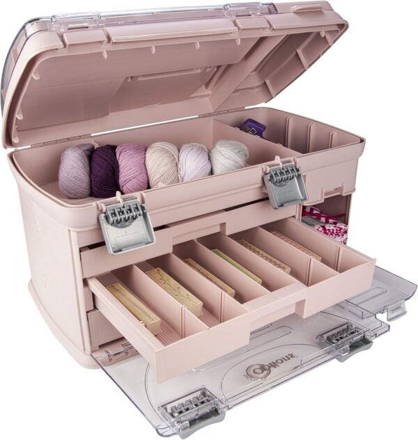 Large Three Drawer Organization System - with Two Small Utility Stows | Battery Storage, Jewelry Storage, Small Parts Storage, Craft Storage, Sewing Storage, Paint Storage, Collectibles Storage - Image 3