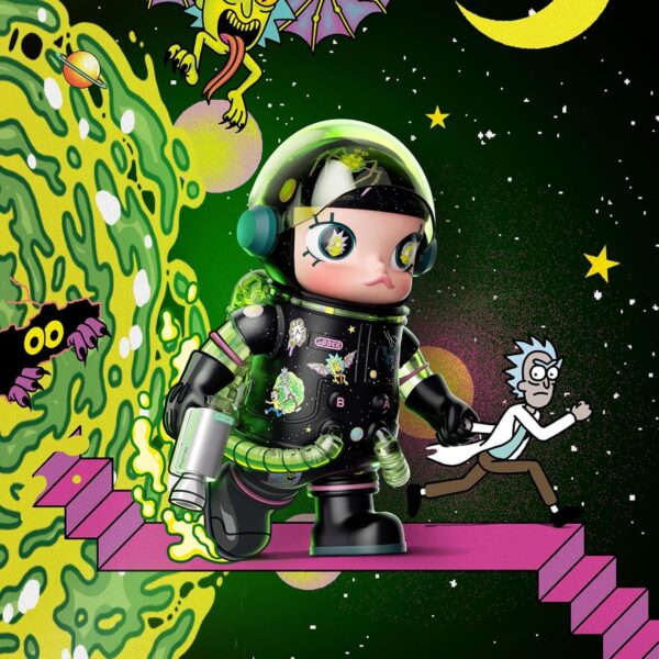POP MART MEGA Space Molly 400% Rick and Morty, 11.61 Inch Height, Toys for Modern Home Décor, Collectible Art Toy - Image 3