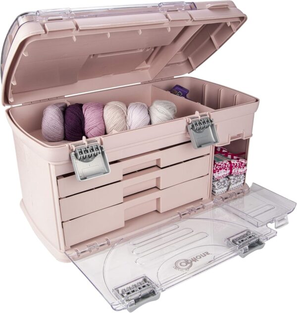 Large Three Drawer Organization System - with Two Small Utility Stows | Battery Storage, Jewelry Storage, Small Parts Storage, Craft Storage, Sewing Storage, Paint Storage, Collectibles Storage