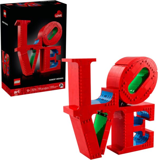 LEGO Art Love Collectible Building Sets - DIY Kits for Adults, Ages 18+ - Crafts for Home Decor & Display - Gift Ideas for Birthdays - 31214