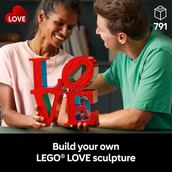 LEGO Art Love Collectible Building Sets - DIY Kits for Adults, Ages 18+ - Crafts for Home Decor & Display - Gift Ideas for Birthdays - 31214 - Image 2