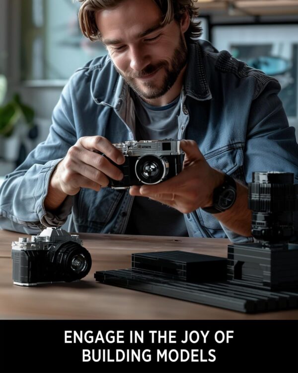 Nifeliz Cameras Building Set for Build and Display, Creative Gift for Photographers, Collectible Cameras Model for Display, Creative Activity or Gift for Adults (2,109PCS, NF10277) - Image 2