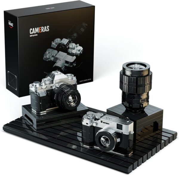 Nifeliz Cameras Building Set for Build and Display, Creative Gift for Photographers, Collectible Cameras Model for Display, Creative Activity or Gift for Adults (2,109PCS, NF10277)