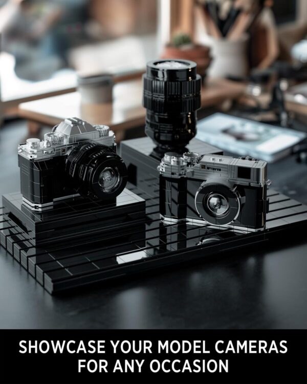 Nifeliz Cameras Building Set for Build and Display, Creative Gift for Photographers, Collectible Cameras Model for Display, Creative Activity or Gift for Adults (2,109PCS, NF10277) - Image 5